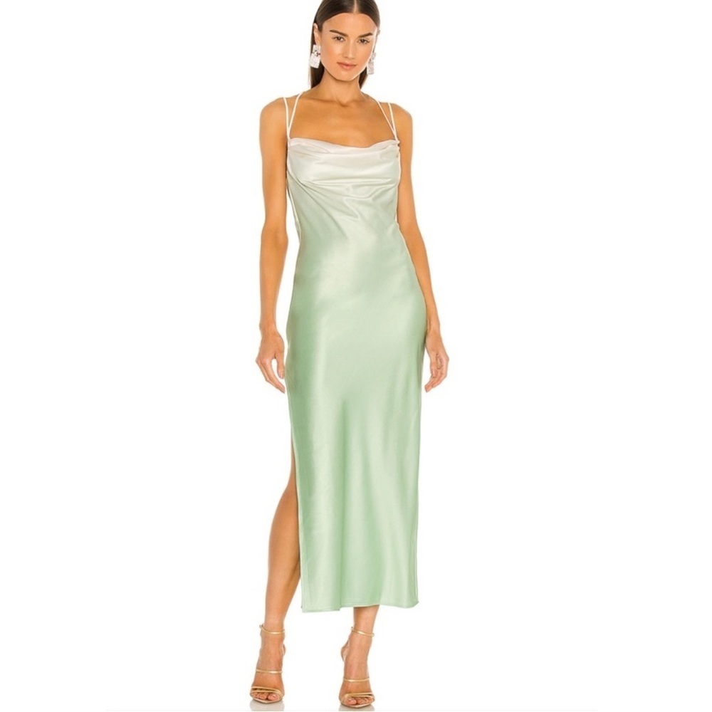 Michael Costello x REVOLVE Porter Dress in Mint Ombre